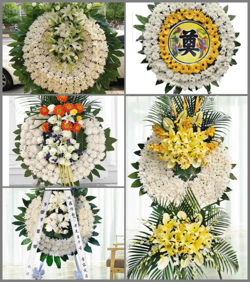 上海奉贤区四团镇横桥村花圈速递
