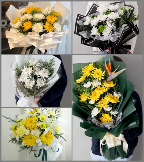 上海奉贤区四团镇横桥村白事花束代送
